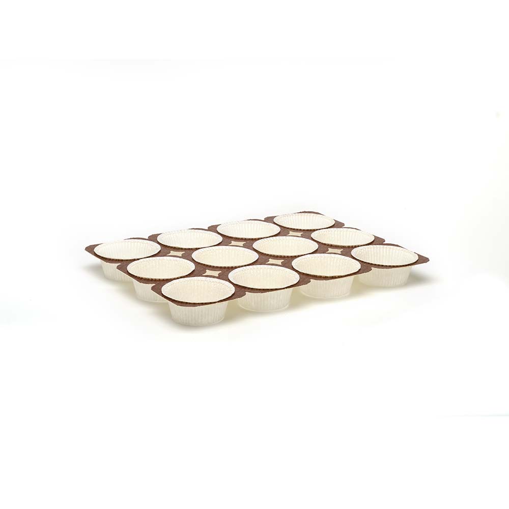 TEGLIE MUFFINS 4 OZ 3x4, Cardboard muffin tray