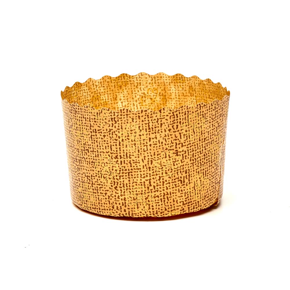 Novacart Ecos OP 80/38 Brown Paper Baking Mold 2 1/4\" - 2520/Case