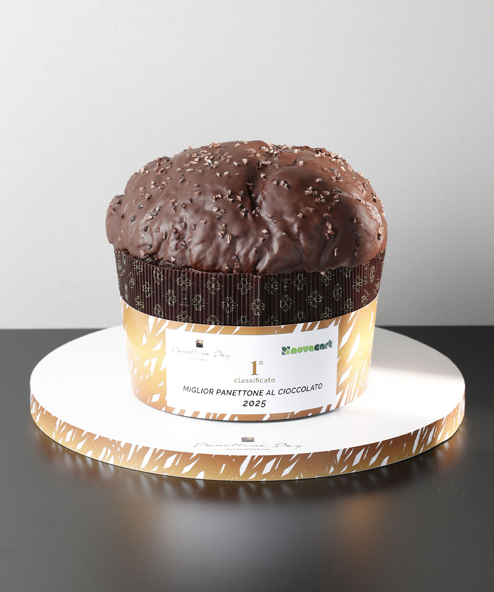 Panettone al cioccolato glassato di Diego Malafonte