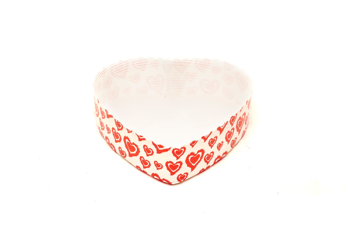 CUORE MCU0 | Heart-shaped baking mold in microwave paper