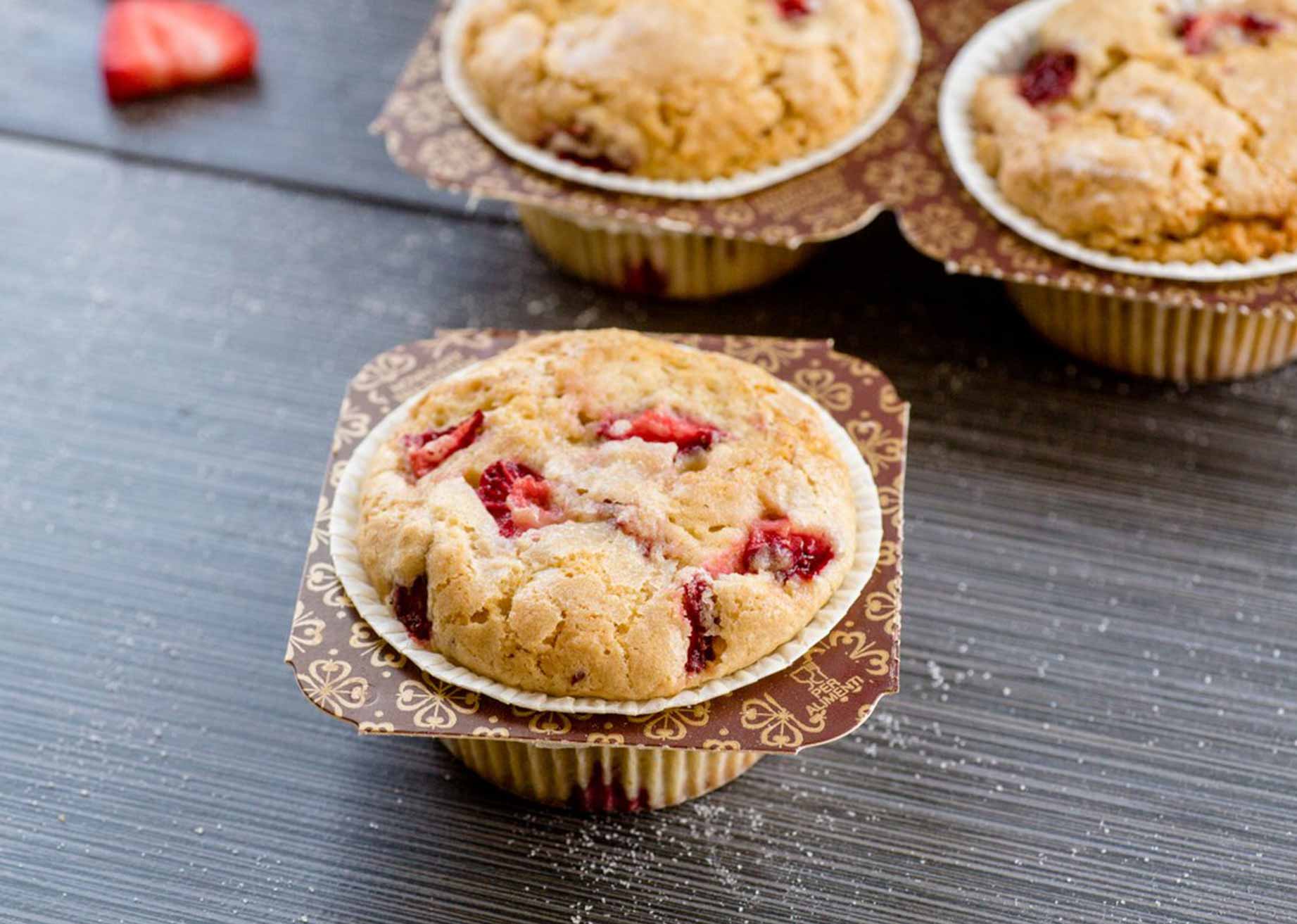 Novacart NTS muffin tray single strawberry muffin
