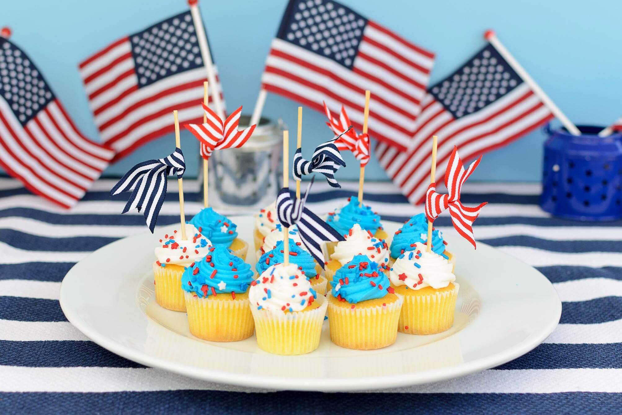 4th July cupcakes