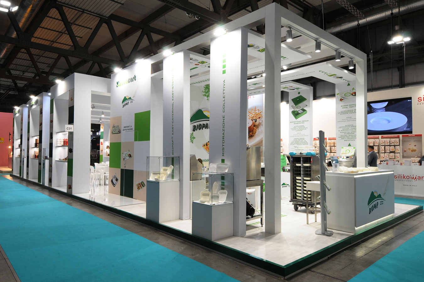 Novacart and Biopap stand