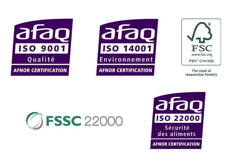 Nordia certifications logos