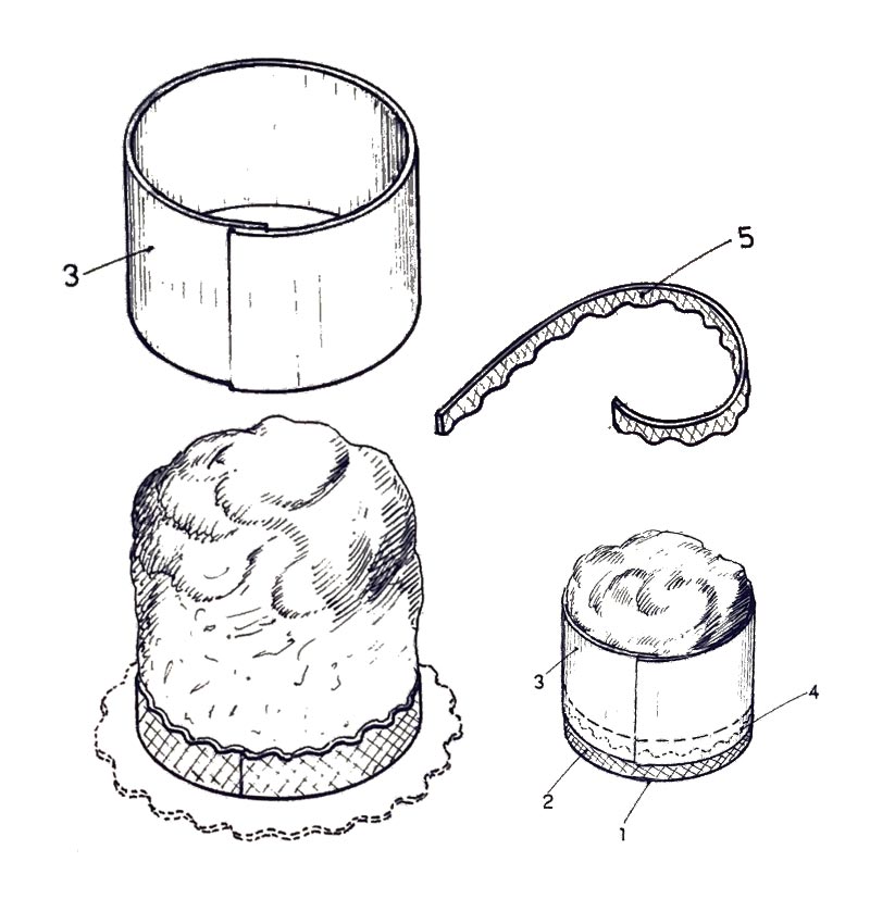 Novacart panettone baking mold patent