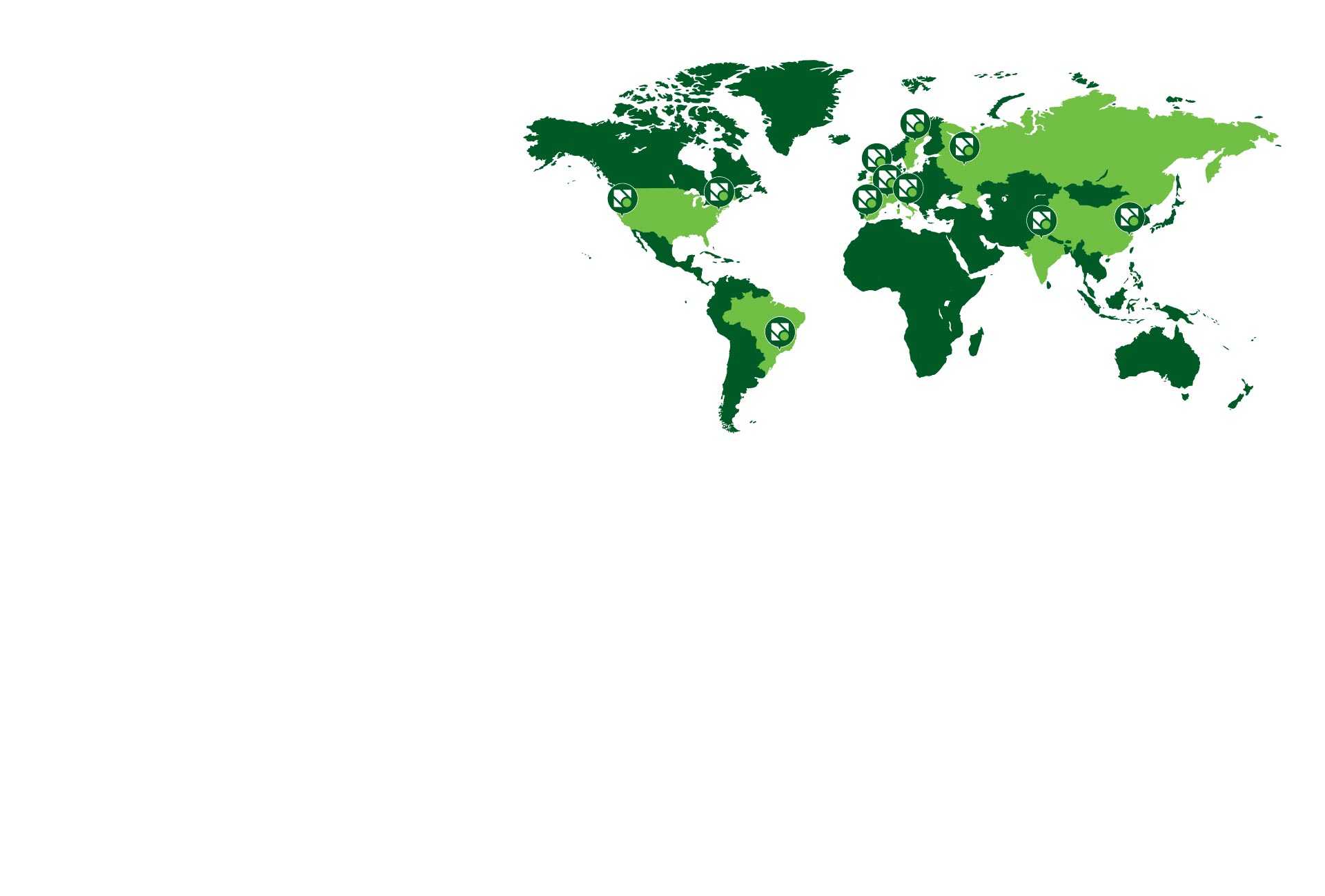Novacart Group world map